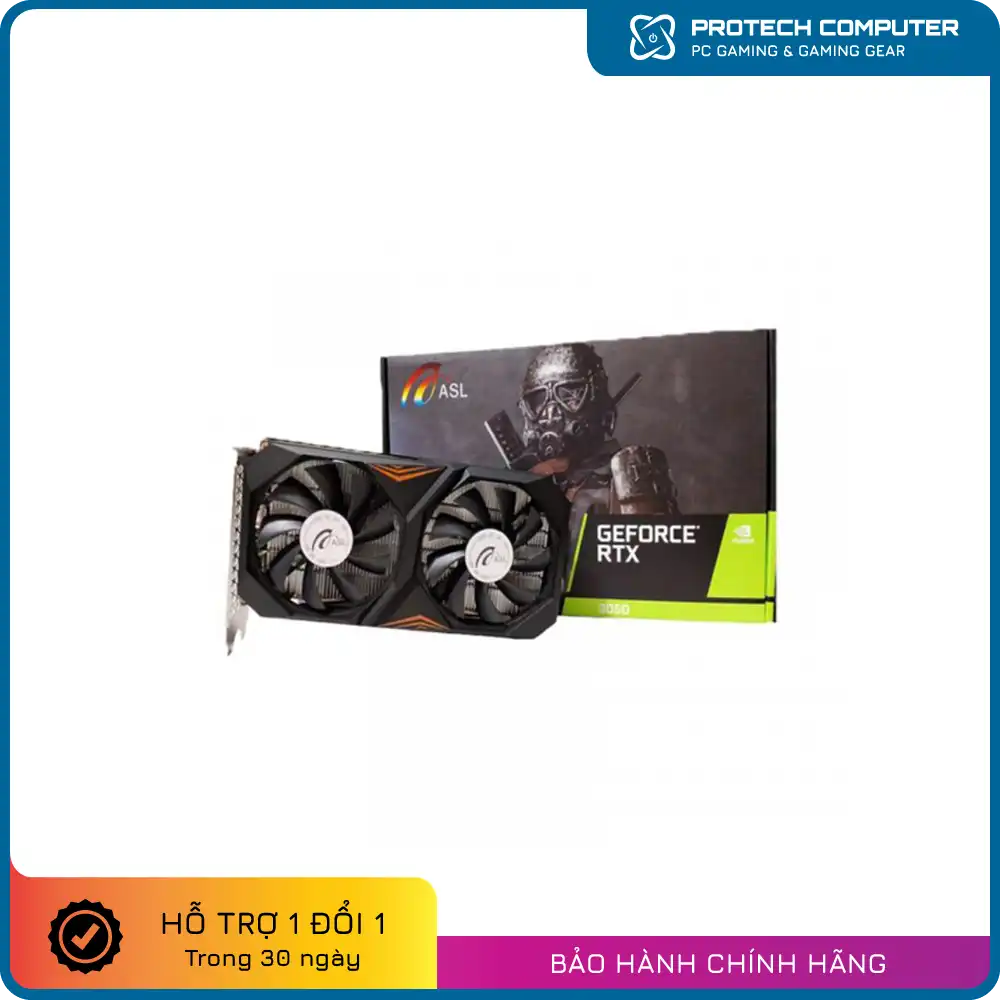 Card Màn Hình ASL RTX 3050 8GB Gaming